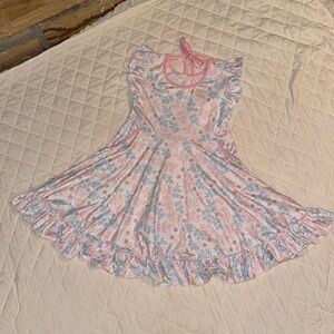 nwot Floral Ruffle Twirl Dress Girls 7T